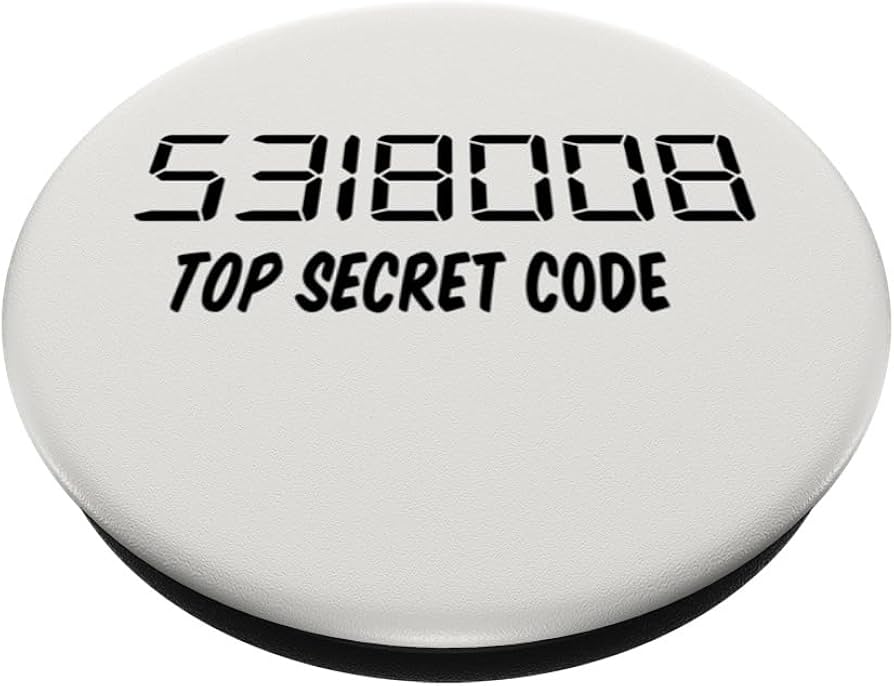 Amazon.com: 5318008 Top Secret Code, Boobies on a Calculator